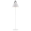 Design For The People Lampadaire Métal Blanc Et Cuir H153cm