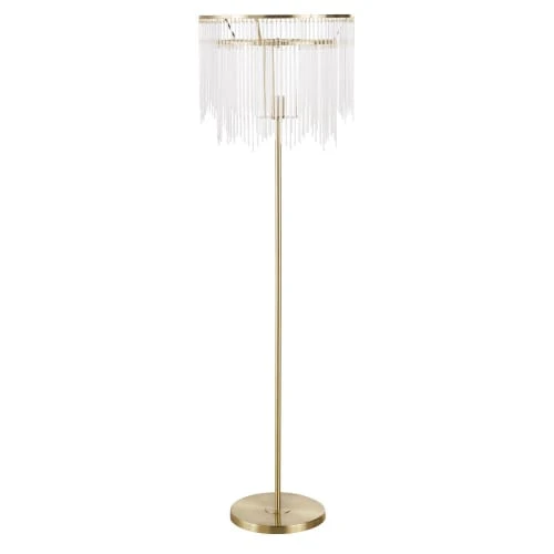 Maisons Du Monde Lampadaire Métal Doré Abat-jour Franges En Verre H160 1 Maisons Du Monde Lampadaire Métal Doré Abat-jour Franges En Verre H160