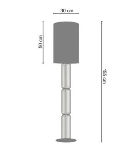 TOSEL Lampadaire Métal Noir -Boutique Belamp lampadaire metal noir 2