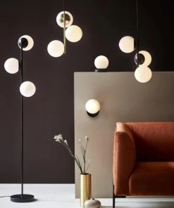 Nordlux Lampadaire Métal/verre H150cm -Boutique Belamp lampadaire metal verre h150cm 4