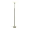 Cristalrecord Lampadaire Moderne Cuir Avec Double Lumières LED Et 2 Interrupteurs