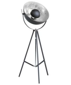 Beliani Lampadaire Noir Et Argenté II