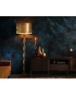 Dutchbone Lampadaire Palmier En Métal Or -Boutique Belamp lampadaire palmier en metal or 2