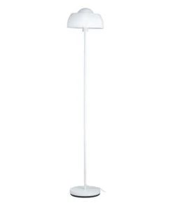 Altobuy Lampadaire Pied Et Abat-jour En Métal Blanc