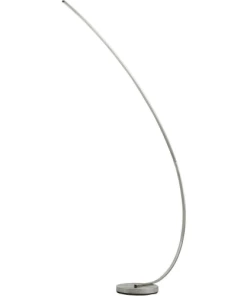 ATHM DESIGN Lampadaire Pied Métal Argent
