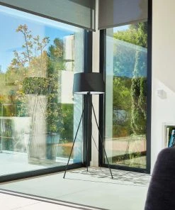 Lumisky Lampadaire Salon Métal Noir H140CM -Boutique Belamp lampadaire salon metal noir h140cm 2