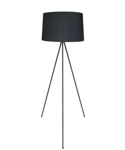 Lumisky Lampadaire Salon Métal Noir H140CM