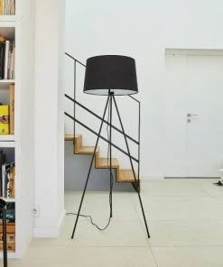 Lumisky Lampadaire Salon Métal Noir H140CM -Boutique Belamp lampadaire salon metal noir h140cm 3