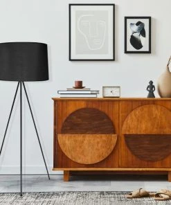 Lumisky Lampadaire Salon Métal Noir H140CM -Boutique Belamp lampadaire salon metal noir h140cm 4