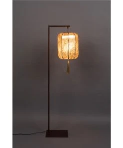Dutchbone Lampadaire Style Lanterne Japonaise Or -Boutique Belamp lampadaire style lanterne japonaise or 2