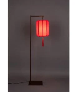 Dutchbone Lampadaire Style Lanterne Japonaise Rouge -Boutique Belamp lampadaire style lanterne japonaise rouge 2