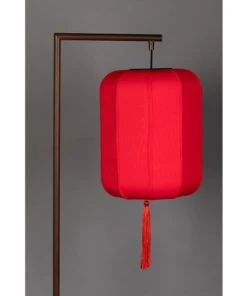 Dutchbone Lampadaire Style Lanterne Japonaise Rouge -Boutique Belamp lampadaire style lanterne japonaise rouge 3