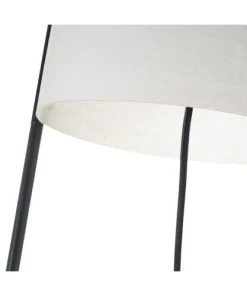 Unimasa Lampadaire Table En Métal Noir Et Abat-jour Blanc H150cm -Boutique Belamp lampadaire table en metal noir et abat jour blanc h150cm 2