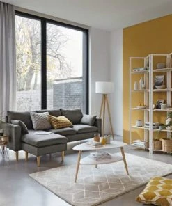 Maisons Du Monde Lampadaire Trépied En Frêne Avec Abat-jour En Coton Blanc H156 -Boutique Belamp lampadaire trepied en frene avec abat jour en coton blanc h156 1000 11 1 154694 10