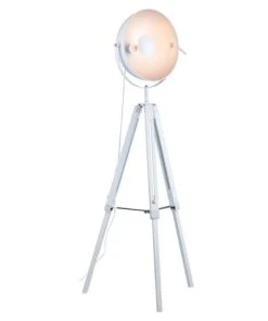 Altobuy Lampadaire Trépied En Métal Blanc -Boutique Belamp lampadaire trepied en metal blanc 2