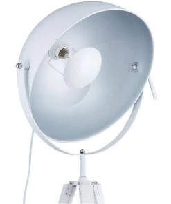 Altobuy Lampadaire Trépied En Métal Blanc -Boutique Belamp lampadaire trepied en metal blanc 4