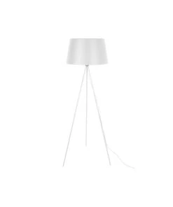 Leitmotiv Lampadaire Trépied Moderne En Métal H. 155 Cm Blanc