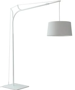 Frau Maier Lampadaire Variateur D'intensité Blanc H220cm -Boutique Belamp lampadaire variateur d intensite blanc h220cm tina