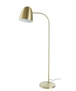 Maisons Du Monde Lampadaire Vintage En Métal Doré Mat H150