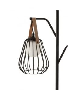 LANADECO Lampe Sur Pied Acier/marbre Noir H161cm -Boutique Belamp lampe sur pied acier marbre noir h161cm 2