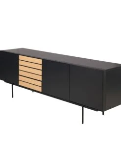 Zago Meuble Buffet 3 Portes, 3 Tiroirs Chêne Gala -Boutique Belamp meuble buffet 3 portes 3 tiroirs chene gala 3