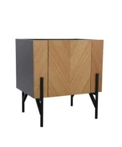 CONCEPT USINE Meuble D'appoint Vintage Bois Clair Avec Placard