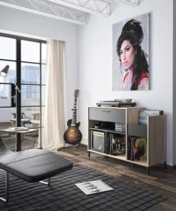 Diagone Meuble Vinyles Naturel -Boutique Belamp meuble vinyles naturel 5