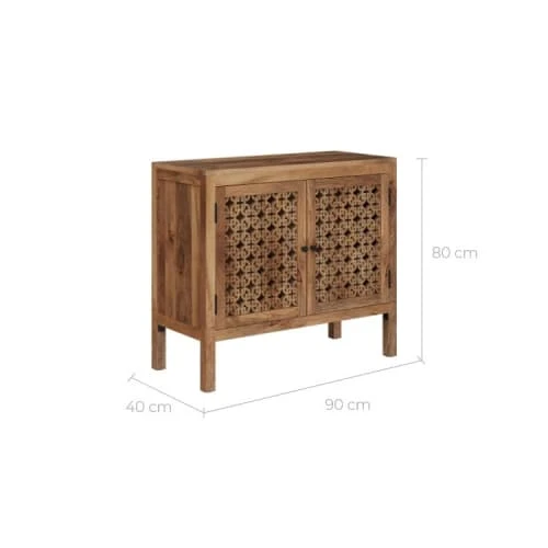 Rendez Vous Déco Petit Buffet Ajouré En Bois De Manguier 3 Rendez Vous Déco Petit Buffet Ajouré En Bois De Manguier – Image 3