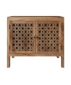 Rendez Vous Déco Petit Buffet Ajouré En Bois De Manguier