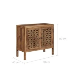 Rendez Vous Déco Petit Buffet Ajouré En Bois De Manguier 9 Rendez Vous Déco Petit Buffet Ajouré En Bois De Manguier -Boutique Belamp petit buffet ajoure en bois de manguier 3