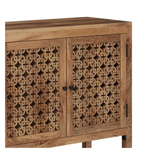 Rendez Vous Déco Petit Buffet Ajouré En Bois De Manguier 5 Rendez Vous Déco Petit Buffet Ajouré En Bois De Manguier – Image 5