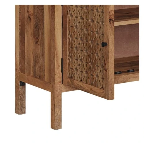 Rendez Vous Déco Petit Buffet Ajouré En Bois De Manguier 6 Rendez Vous Déco Petit Buffet Ajouré En Bois De Manguier – Image 6