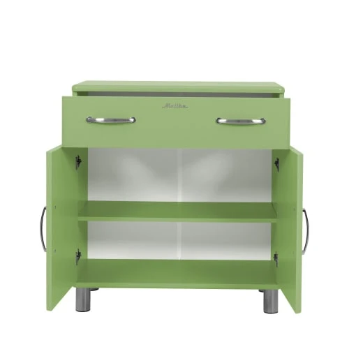 Tenzo Petit Buffet Vintage L86cm Vert 4 Tenzo Petit Buffet Vintage L86cm Vert – Image 4