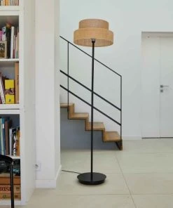 Lumisky Pied De Lampadaire Int Métal Noir H145CM -Boutique Belamp pied de lampadaire int metal noir h145cm 1