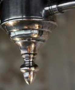 PIB Plafonnier Art Nouveau En Métal Argenté -Boutique Belamp plafonnier art nouveau en metal argente 2