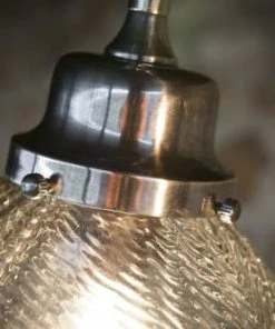 PIB Plafonnier Art Nouveau En Métal Argenté -Boutique Belamp plafonnier art nouveau en metal argente 3