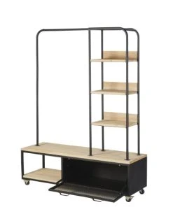 Maisons Du Monde Portant à Roulettes En Sapin Et Métal Noir 8 Maisons Du Monde Portant à Roulettes En Sapin Et Métal Noir -Boutique Belamp portant a roulettes en sapin et metal noir 1000 2 3 193564 3