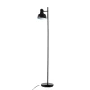 Dyberg Larsen Skagen - Lampadaire En Métal Noir Mat Et Chrome, H 143,5 Cm D 16 Cm