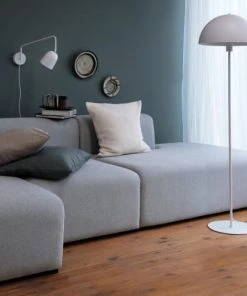 Dyberg Larsen Stockholm - Lampadaire En Métal Blanc Mat, H 140 Cm D 40 Cm -Boutique Belamp stockholm lampadaire en metal blanc mat h 140 cm d 40 cm 3