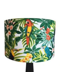 Belamp Suspension En Tissu Exotique Diamètre 35 Cm