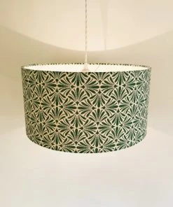 Belamp Suspension En Tissu Mandalas Vert Emeraude - Diamètre 30 Cm -Boutique Belamp suspension en tissu mandalas vert emeraude diametre 30 cm 2