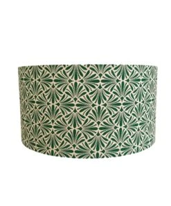 Belamp Suspension En TissuMandalas Vert Emeraude - Diamètre 45 Cm