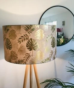 Boutique Belamp -Boutique Belamp suspension feuillage dore diametre 35 cm 1