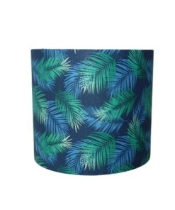 Belamp Suspension Palme Bleu Et Vert Diamètre 40 Cm